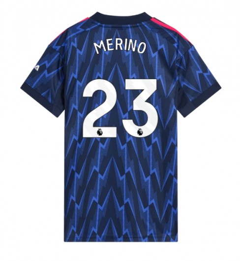 Arsenal Mikel Merino #23 Bortedrakt Dame 2025-26 Korte ermer Arsenal Mikel Merino #23 Bortedrakt Dame 2025-26 Korte ermer